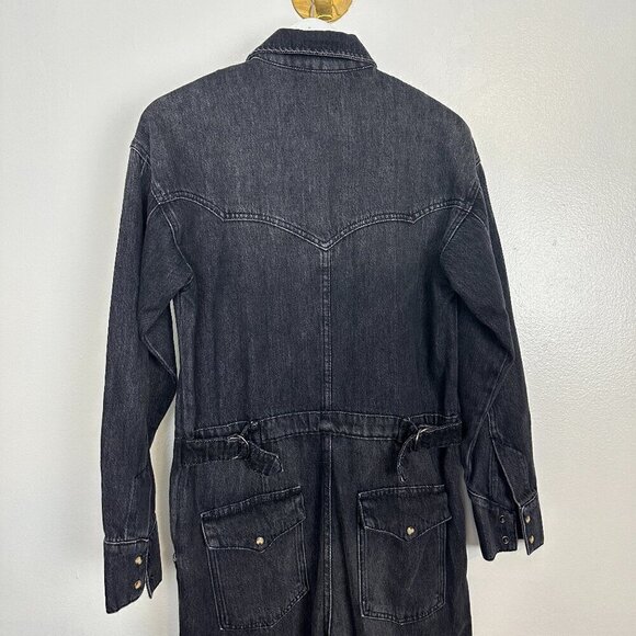 FREE PEOPLE x Care FP Townes Jumpsuit in Wash Black Size X-Small - Picture 13 of 13